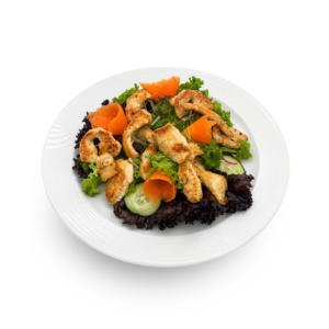 Fitnessteller mit Pouletstreifen